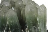 Hedenbergite Included Quartz Crystal Cluster - Mongolia #163988-4